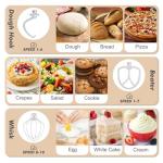 Kitchen in the Box Stand Mixer, 3.5 QT Small Kitchen Electric Stand Mixers, 10-Speed Portable Lightweight Dough Mixer for Daily Use with Egg Whisk, Dough Hook, Beater (Cream White)