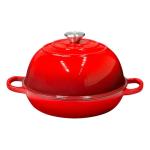 Bread Dutch Oven for Sourdough Bread Baking – Cast Iron Dutch Oven Pot with Lid, Enameled Bread Baker, 6 Quart/26cm Red