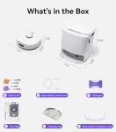 NARWAL Freo Z10 Robot Vacuum and Mop Combo, Tangle Free Robot Mop, 15,000Pa Suction, Adapts to Hard-to-Reach Areas, Self-Emptying, Mop Washing & Drying, Obstacle Avoidance, for Pet Hair & Hard Floor