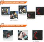 GASPOWOR Propane or Butane Stove with Windblocker, 10,000 BTU Dual Fuel Propane Stove for Camping, Automatic Ignition Gas Portable Stove with Propane Adapter Hose Carrying Case (Fuel Not Included)