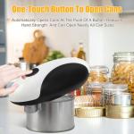 Pyxfeiiu Electric Can Opener,USB Rechargeable Can Opener,One-Touch Cordless Can Opener,Smooth Edge,Hands Free,Food Safety,Automatic Kitchen Gadget,Battery Operated,Opens Almost Any Cans