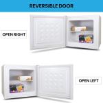 Koolatron 1.2 Cubic Feet Capacity White Upright freezer - 1 wired shelf, Garage Ready, Meat Storage, Manual Defrost, Space Saving, Congelador For Home, Apartment, Basement, Dorm, Room