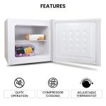 Koolatron 1.2 Cubic Feet Capacity White Upright freezer - 1 wired shelf, Garage Ready, Meat Storage, Manual Defrost, Space Saving, Congelador For Home, Apartment, Basement, Dorm, Room