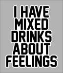 Funny Mixed Drinks Vinyl Sticker 5 Inch