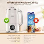 Czlife N7 Nut Milk Maker Machine, 50oz (1.5L) Homemade Almond Milk, Soy Milk Maker, Oat, Coconut, Juice, Milkshake, Smoothies, Baby Food, Plant Based Milks with Delay Start, Keep Warm, Selfclean