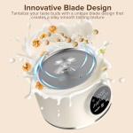 Czlife N7 Nut Milk Maker Machine, 50oz (1.5L) Homemade Almond Milk, Soy Milk Maker, Oat, Coconut, Juice, Milkshake, Smoothies, Baby Food, Plant Based Milks with Delay Start, Keep Warm, Selfclean