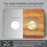 SUNWISHA Stainless Steel Cutting Boards 3pcs, Upgrade Double-Sided Food Grade Chopping Board, Non Toxic, Equipped with anti slip pads for safety, for Home Kitchen Cooking