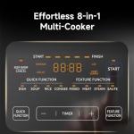 Midea 8-in-1 Electric Pressure Cooker with Dual Pots, Multi-Functional Programmable Slow Cooker, Rice Cooker, Steamer, Sauté Pan and More, 5 Quart