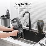 Cold Press Juicer Machine with 6" Extra-Wide Feed Chute,Triple Stainless Steel Filter,Quiet DC Motor,Easy to Clean,Slow Masticating Juicer High Juice Yield,Grey