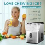 EUHOMY Countertop Nugget Ice Maker Machine