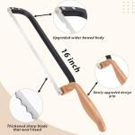 Ittnim Bread Knife for Homemade Bread Bow Knife 16", Bread Saw Sourdough Slicer Aluminum Alloy Sourdough Cutter Suit for Left & Right Handed People to Cut Baguettes Vegetables Fruits