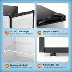 Kismile Mini Upright Freezer with Adjustable Thermostat