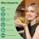 Tortilla Sealer Crimper |Tortilla Maker Large-For 6-12“Tortillas| 3 in 1 Crumpet Tortilla Sealer Adjustable |Quesadilla Crimpe |Flip Wrap Taco Maker| Burrito Maker Quesadilla Press| BPA-Free |Safe