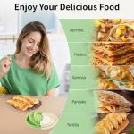 Tortilla Sealer Crimper |Tortilla Maker Large-For 6-12“Tortillas| 3 in 1 Crumpet Tortilla Sealer Adjustable |Quesadilla Crimpe |Flip Wrap Taco Maker| Burrito Maker Quesadilla Press| BPA-Free |Safe