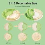 Tortilla Sealer Crimper |Tortilla Maker Large-For 6-12“Tortillas| 3 in 1 Crumpet Tortilla Sealer Adjustable |Quesadilla Crimpe |Flip Wrap Taco Maker| Burrito Maker Quesadilla Press| BPA-Free |Safe