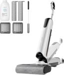 uwant D100 Wet Dry Vacuum Cleaner 180°Lay-Flat Vacuum Mop All in One with 18000Pa Suction Auto Self-Cleaning Anti Odor Stick Pushin Mop Dual-Edge Cleaning Electeic Mop Set for Hard Floor/Carpet,Milky