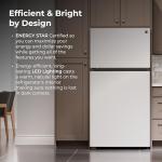 Kenmore 33 in. 20.4 cu. ft Capacity Refrigerator/Freezer with Full-Width Adjustable Glass Shelving, Humidity Control Crispers, Ice Maker, ENERGY STAR Certified, White