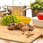 Vesici 18 Pack Bamboo/Wood Cutting Board with Handles Bulk Plain Blanks Laser Engraving Chopping Board for Customized Engraving Gifts Crafts Christmas Keepsakes(Bamboo,12''x8'')