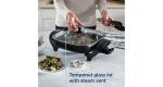 Oster DiamondForce 12 "x 12" Strain & Pour Electric Skillet Nonstick Coating Infused with Diamonds Adjustable Temp