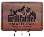 Personalized Cutting Board, Men Christmas Gift Idea, BBQ Gift, Personalized Gift for Men, Dad, Grandpa, Custom Engraved Cutting Board, Father's or Grandpa's Birthday Gift, Grillfather Board