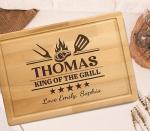 Personalized Cutting Board, Men Christmas Gift Idea, BBQ Gift, Personalized Gift for Men, Dad, Grandpa, Custom Engraved Cutting Board, Father's or Grandpa's Birthday Gift, Grillfather Board