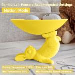 YXPOLYER PLA+ Filament Food Safe PLA Plus Food-Grade 1.75mm 3D Printing Filament 1kg 2.2lbs with PC Reusable Spool fit AMS System and Most FDM 3D Printers, Yellow