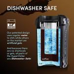 HyperChiller HC3 Patented Iced Coffee/Beverage Cooler, NEW, IMPROVED,STRONGER AND MORE DURABLE! Ready in One Minute, Reusable for Iced Tea, Wine, Spirits, Alcohol, Juice, 12.5 Oz, Black