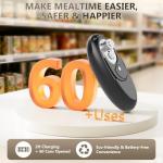 Electric Can Opener, Fast One-Touch Automatic Rechargeable Can Opener for Smooth Edge Safe Fast Opening, Fits All Cans, Hands-Free Operation, Amzwit Gift Ideal for Seniors Arthritis Kitchen Gadget
