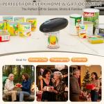 Electric Can Opener, Fast One-Touch Automatic Rechargeable Can Opener for Smooth Edge Safe Fast Opening, Fits All Cans, Hands-Free Operation, Amzwit Gift Ideal for Seniors Arthritis Kitchen Gadget