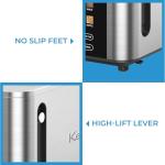 Kenmore 2-Slice Toaster | Color Touch Screen & 6 Shade Settings | Extra Wide Slots | Digital Countdown Timer | Customizable Smart Presets | Reheat, Defrost, Add Time Functions | Stainless Steel