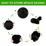 iPower 2ft 2-Layer Foldable Herb Mesh Rack Hanging Drying Net with Zippers, Free Storage Bag and Hook for Hydroponic Plant, 6.5" Garden Hand Pruner, Straight Stainless Steel Blades