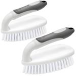 Scrub Brushes for Cleaning Bathtub Scrubber Heavy Duty Scrub Brush with Handle Stiff Bristle Cleaning Brush for Shower, Kitchen, Sink, Bathroom, Floor