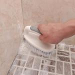 Scrub Brushes for Cleaning Bathtub Scrubber Heavy Duty Scrub Brush with Handle Stiff Bristle Cleaning Brush for Shower, Kitchen, Sink, Bathroom, Floor