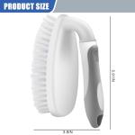 Scrub Brushes for Cleaning Bathtub Scrubber Heavy Duty Scrub Brush with Handle Stiff Bristle Cleaning Brush for Shower, Kitchen, Sink, Bathroom, Floor