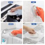 Scrub Brushes for Cleaning Bathtub Scrubber Heavy Duty Scrub Brush with Handle Stiff Bristle Cleaning Brush for Shower, Kitchen, Sink, Bathroom, Floor