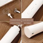 Rechargeable Milk Frother Hanheld, Dual Spring Whisk Electric Coffee Frother, Portable Hand Frother Wand Drink Mixer for Matcha Lattes Cappuccino, Kitchen Gifts, White