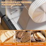 Meat Slicer Machine for Home – 120W Deli Meat Slicer with 6.7" Blade, Adjustable Thickness 0-18mm, Foldable Design, Easy to Clean Meat Cutter Machine, Safe Deli Slicer for Home Use