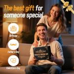 Electric Whiskey Smoker Kit – Old Fashioned Drink Smoker Kit with Heating Rod, Aluminum Alloy Body & 6 Wood Chips – USB Rechargeable, No Butane (Matt Black)