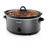 7-Quart Charcoal Crockpot Slow Cooker