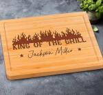 Personalized BBQ Cutting Board Gift, Men Christmas Gifts for Dad, Grandpa, Son, Husband, Best Grill Gift Top Christmas Gifts 2025 for Mens Cooking Gifts for Grillers, Papa's Grilling Plate Made in USA