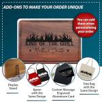 Personalized BBQ Cutting Board Gift, Men Christmas Gifts for Dad, Grandpa, Son, Husband, Best Grill Gift Top Christmas Gifts 2025 for Mens Cooking Gifts for Grillers, Papa's Grilling Plate Made in USA