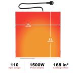 HTTSICHI 14’’ Commercial Electric Griddle - Electric Cast Iron Griddle w/Stainless Steel Material and Non-Stick, 110V Commercial Griddle w/ 1/2" Thick Iron Cooking Plate for Indoor and Restaurant