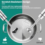 Colarlemo 1800W Immersion Blender Handheld 4-in-1 Hand Blender Stick for Ice Crushing Smoothie, Baby Food, Soup, 8 Speed Hand Mixer Turbo Boost Stainless Steel Blade with Whisk, Chopper, Beaker