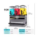 Original X-150 X-300 X-450 SingleDouble Triple Cylinder Push Handle (2PCS), Compatible With BQL Slurpee Lisong Spele Speler Icejoy Ice Music Icepleasure Snow Melt Machine Cold Drink Beverage Slush Ma