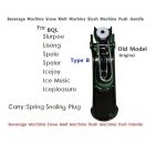 Original X-150 X-300 X-450 SingleDouble Triple Cylinder Push Handle (2PCS), Compatible With BQL Slurpee Lisong Spele Speler Icejoy Ice Music Icepleasure Snow Melt Machine Cold Drink Beverage Slush Ma