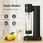 Sparkling Water Maker Soda Maker Soda Streaming Machine, 1L Carbonating Bottle, Soda Water Maker Compatible with Screw-in 60L CO2 Carbonator(NOT Included)