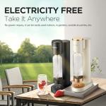 Sparkling Water Maker Soda Maker Soda Streaming Machine, 1L Carbonating Bottle, Soda Water Maker Compatible with Screw-in 60L CO2 Carbonator(NOT Included)