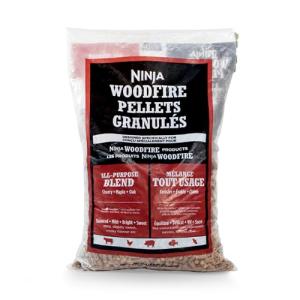 Ninja Woodfire Pellets, All Purpose Blend 5-lb Bag, 100% Real Wood, Only Compatible with Ninja Woodfire Grills & Ovens, All Purpose Blend, XSKOP5AP