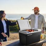 EUHOMY 12 Volt Refrigerator, 26QT(25L) Compressor Electric Cooler APP Control, Car Fridge -4℉~68℉, Portable Refrigerator 12/24V DC 110-240V AC, Portable Freezer for Camping, Travel, Boat