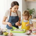 Instant Ice Cream Maker with 2 Scrapers, 2025 New Rolled Ice Cream Maker, Portable Stainless Steel Ice Cream Pan for Family Party, Easy Clean DIY Homemade Ice Cream Tray (Pink)